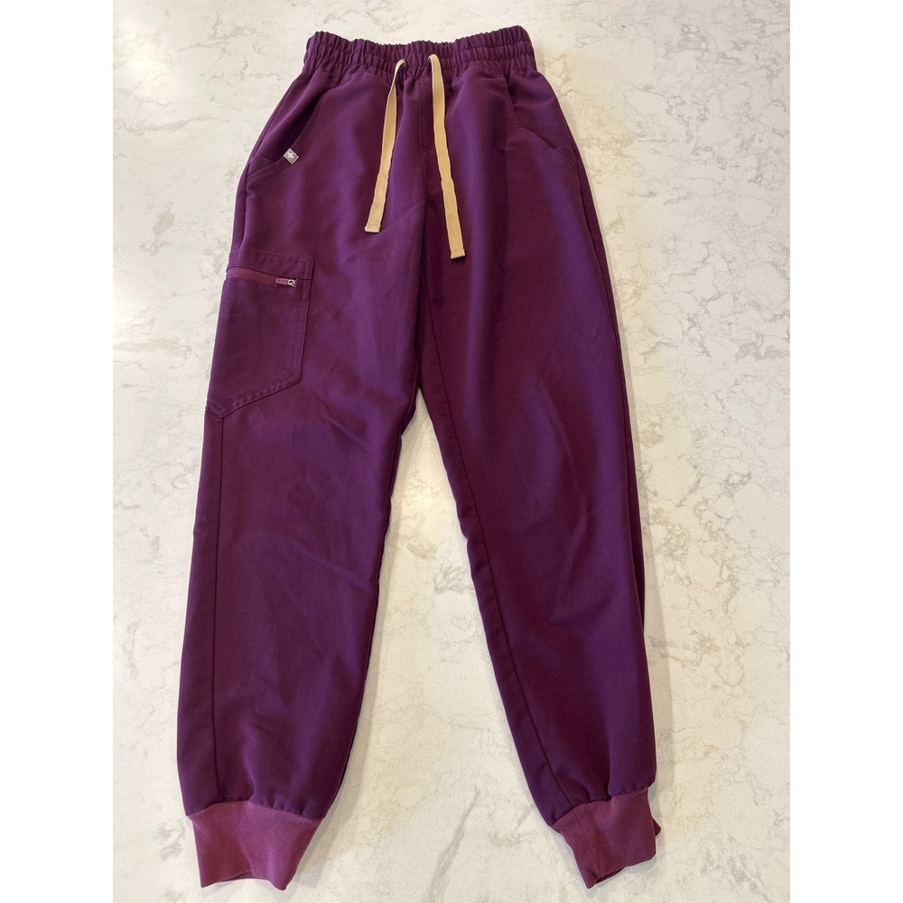 FIGS Zamora Scrub Joggers Women's XXS Purple Cargo Pocket Medical Nurse Doctor